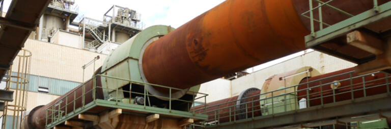 Drehrohrofen bei Kronos Titan GmbH