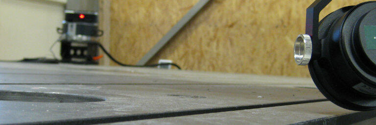 LaserTracer im Einsatz. Ein LaserTRACER ist ein Tracking-Interferometer.r ist. 