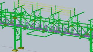 3D Rohrleitungsbruecke