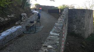 Burgmauer die gemessen wird