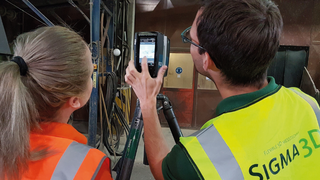 3d measurement of a building with a laser scanner