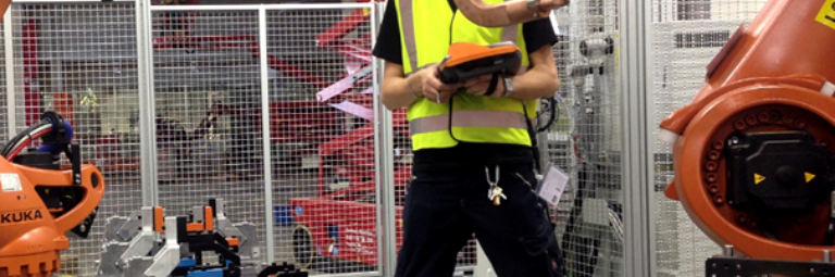 Roboterkalibrierung am Gerät